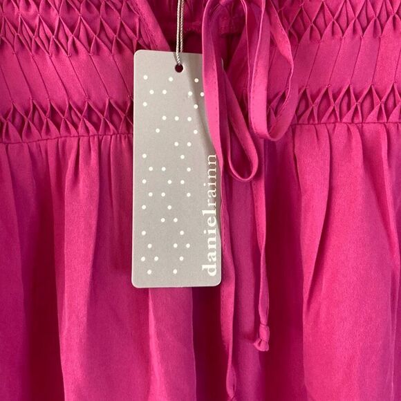 Daniel Rainn Pink Ballon Sleeve Blouse (J8) - Picture 7 of 12